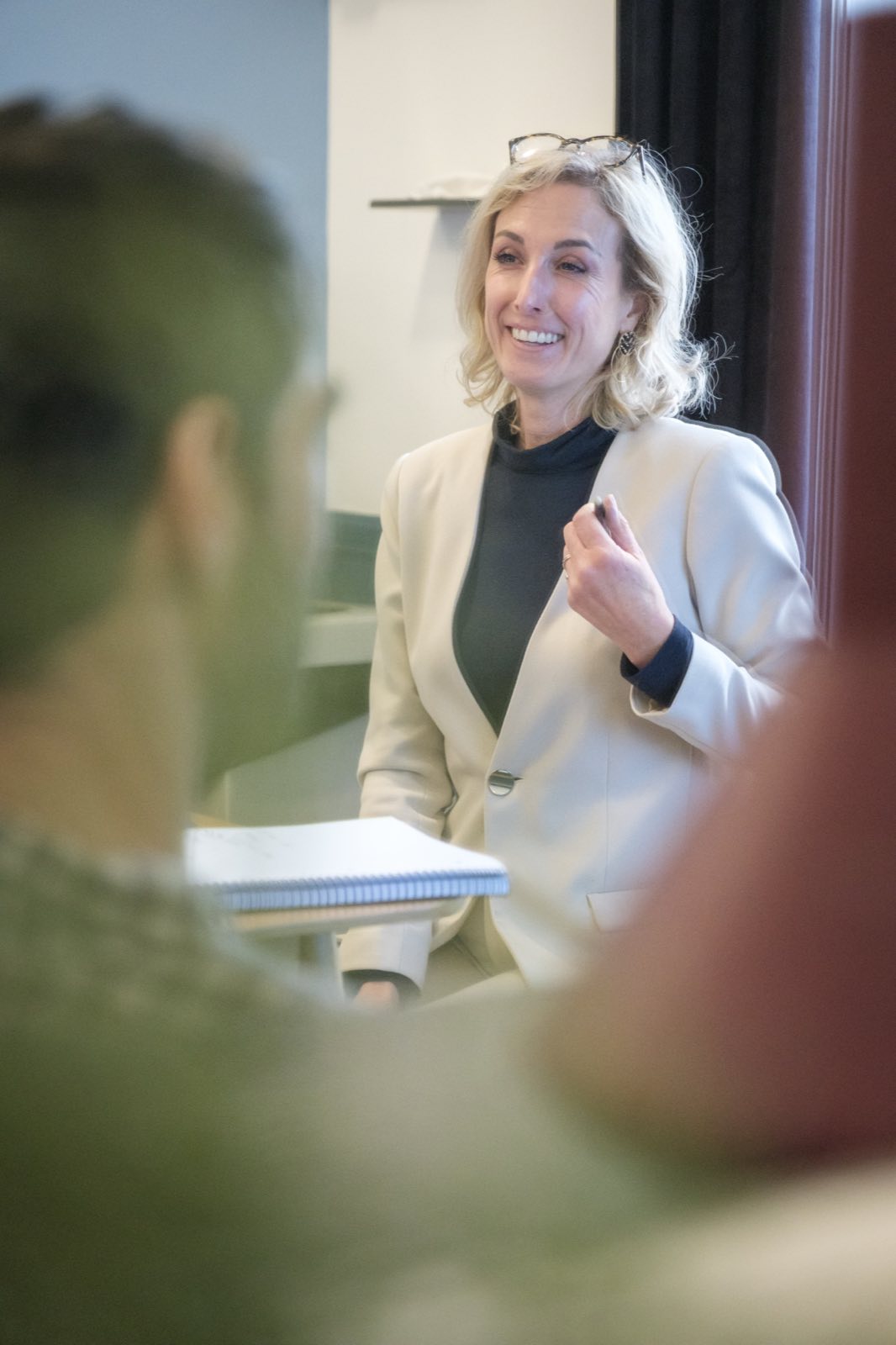 Aurélie Cholley, consultante RSE, pendant un atelier